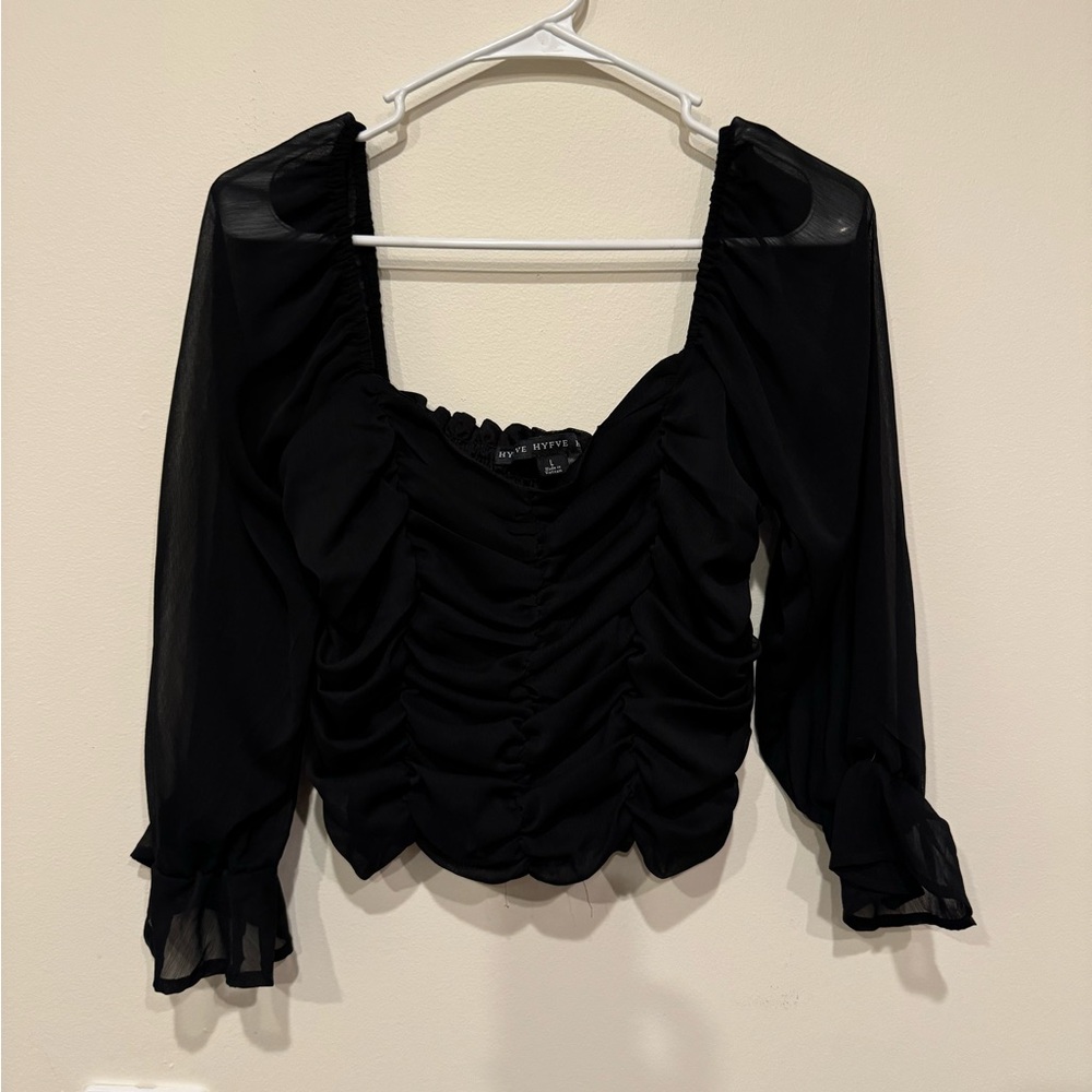 Black crop top